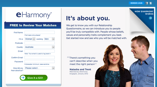 online dating eharmony reviews