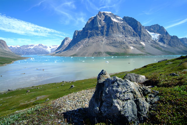 East Greenland mountain range